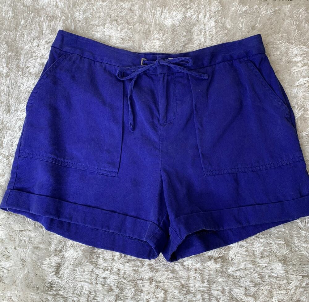 Banana Republic Royal Blue Shorts Sz 6 100% Lyocell